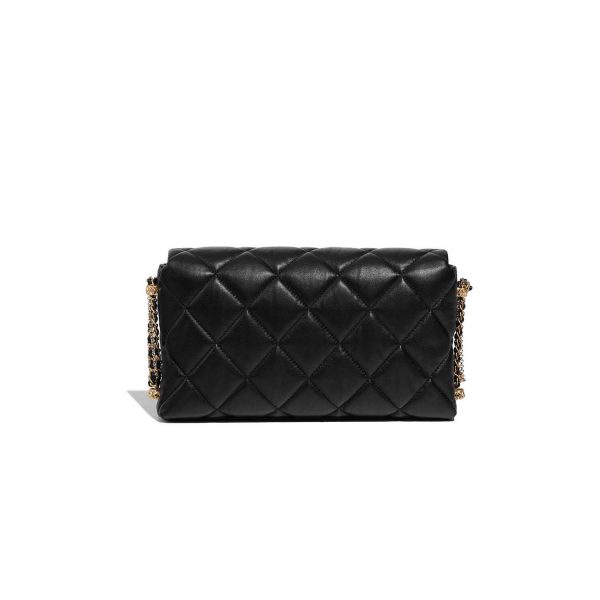 Chanel Timeless Flap Bag Medium Lamb Black Sacl B