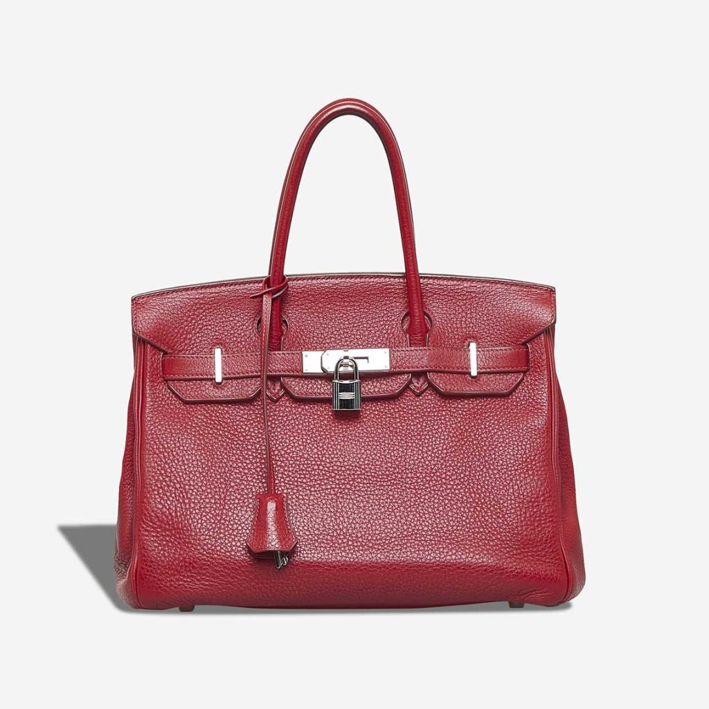 Herm S Birkin Cl Mence Rouge Garance Sacl B