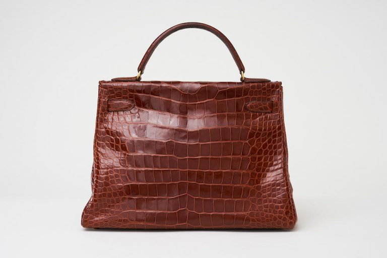 Hermès Kelly 32 Alligator Etrusker Saclàb zurück