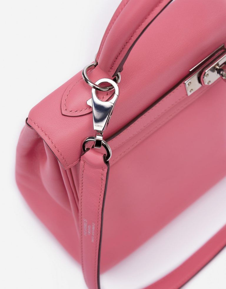 Hermes Kelly 25 Swift Rose Azalee Saclàb Strap