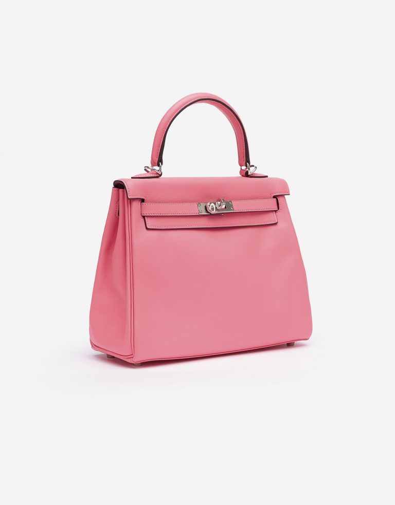 Hermes Kelly 25 Swift Rose Azalee Saclàb Side