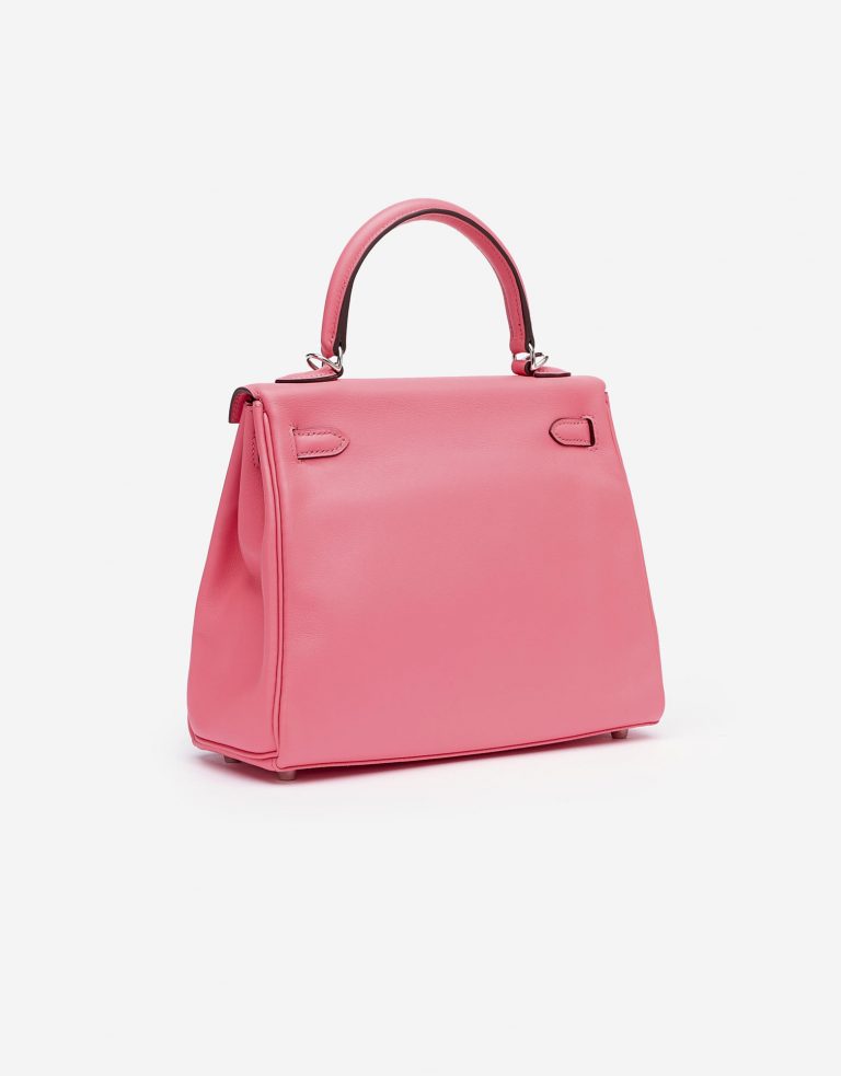 Hermes Kelly 25 Swift Rose Azalee Saclàb Side Back