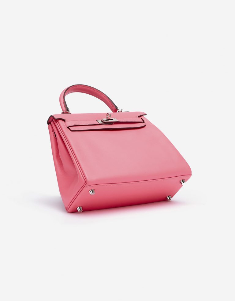 Hermes Kelly 25 Swift Rose Azalee Saclàb Bottom