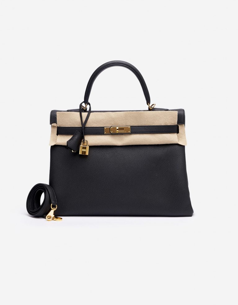 Hermes Kelly 35 Togo Noir Saclàb felt