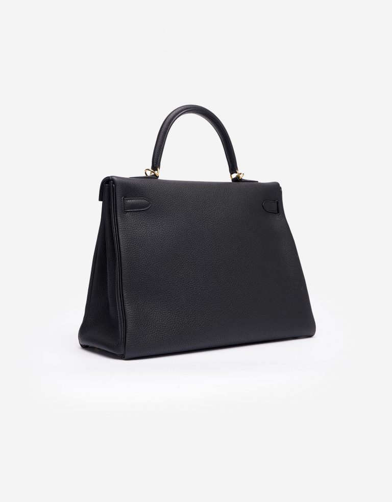 Hermes Kelly 35 Togo Noir Saclàb Side Back