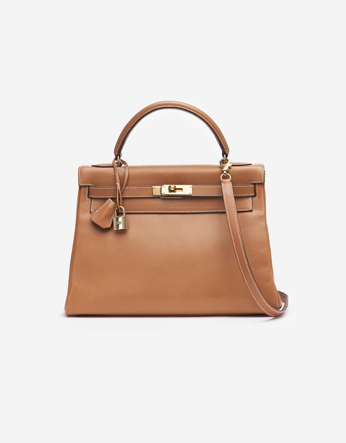 Hermès Kelly 32 Natural Leather Gold