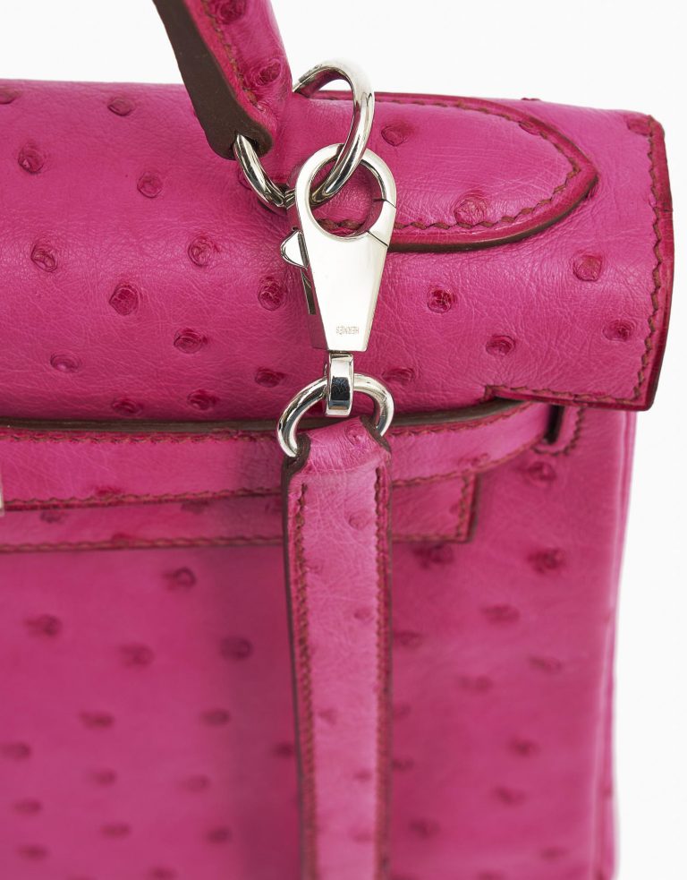 Hermès Kelly 28 Ostrich Fuchsia