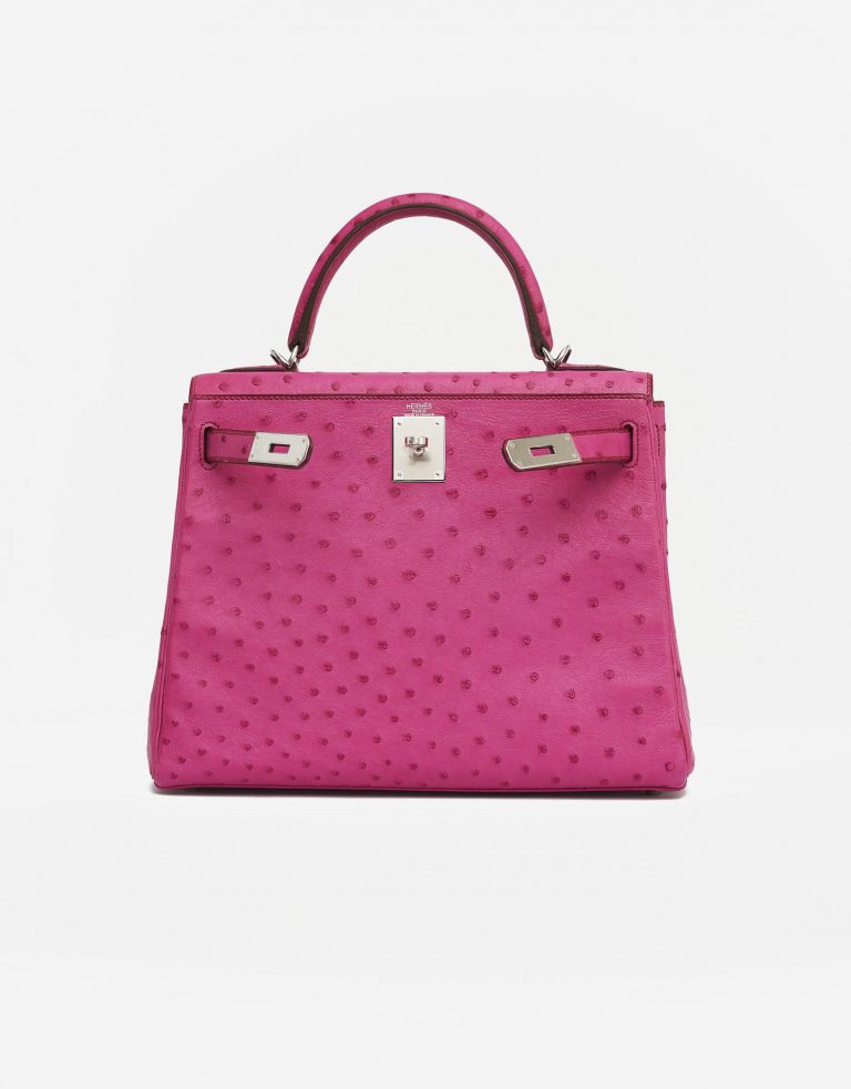 Hermès Kelly 28 Ostrich Fuchsia F