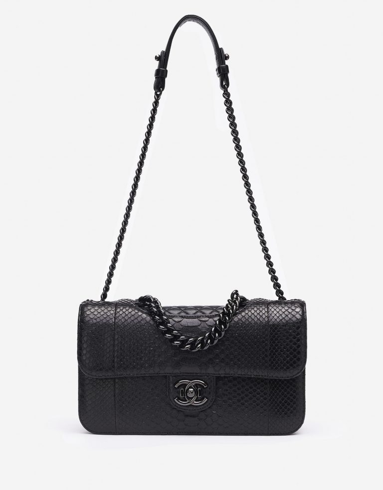 Chanel Timeless Jumbo Python So Schwarz Saclàb