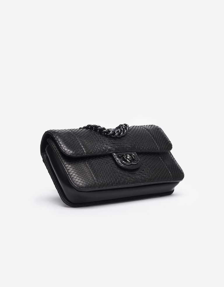 Chanel Timeless Jumbo Python So Black Saclàb Bottom