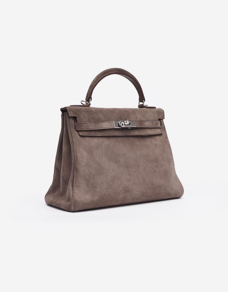 Hermès Kelly 32 Taupe Doblis Saclab Side