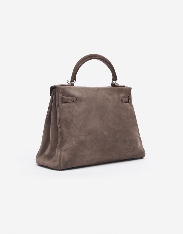 Hermès Kelly 32 Taupe Doblis Saclab Side Back