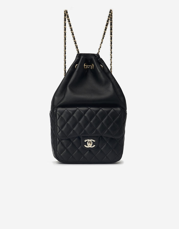 Chanel Backpack Seoul Lamb Black | SACLÀB