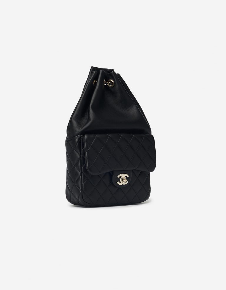 Chanel Sac à dos Séoul Agneau Noir Saclàb Luxe Vintage Side