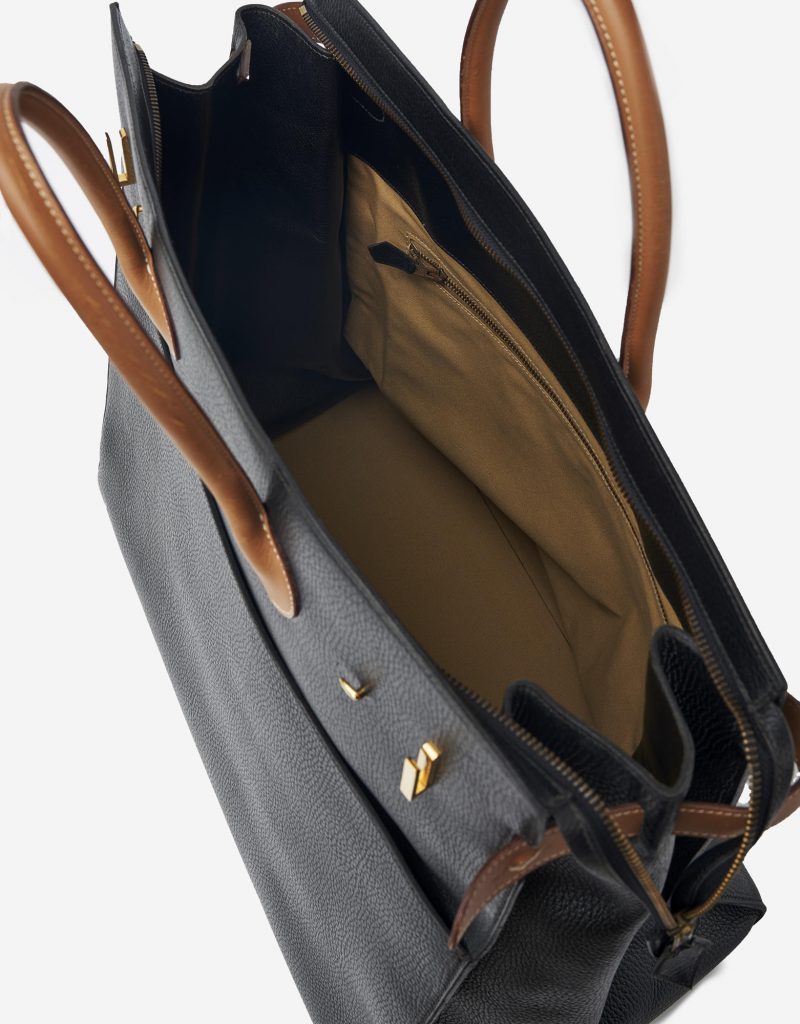 Hermès Birkin Airport Travel Bag Ardennes Noir Barenia SACLÀB