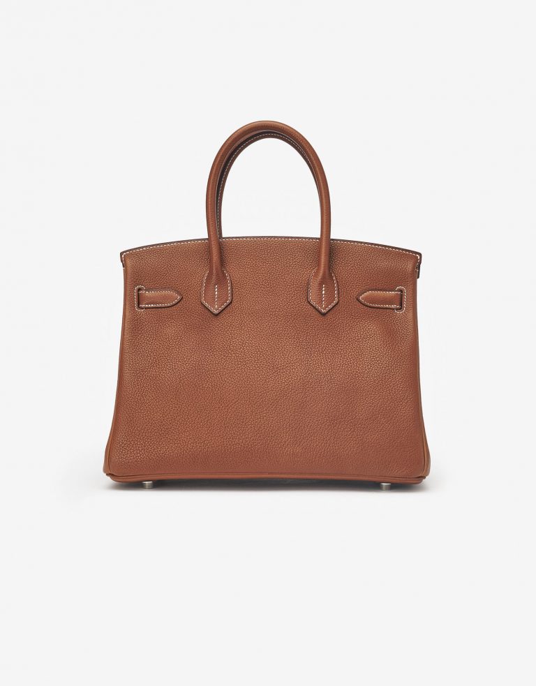 Hermès Birkin 30 Fauve Barenia Faubourg Saclàb Luxury Vintage Back