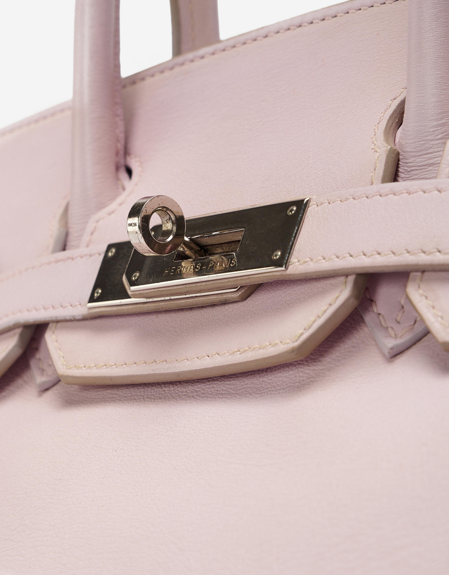 Hermes Birkin Handbag Rose Dragee Swift with Palladium Hardware 35