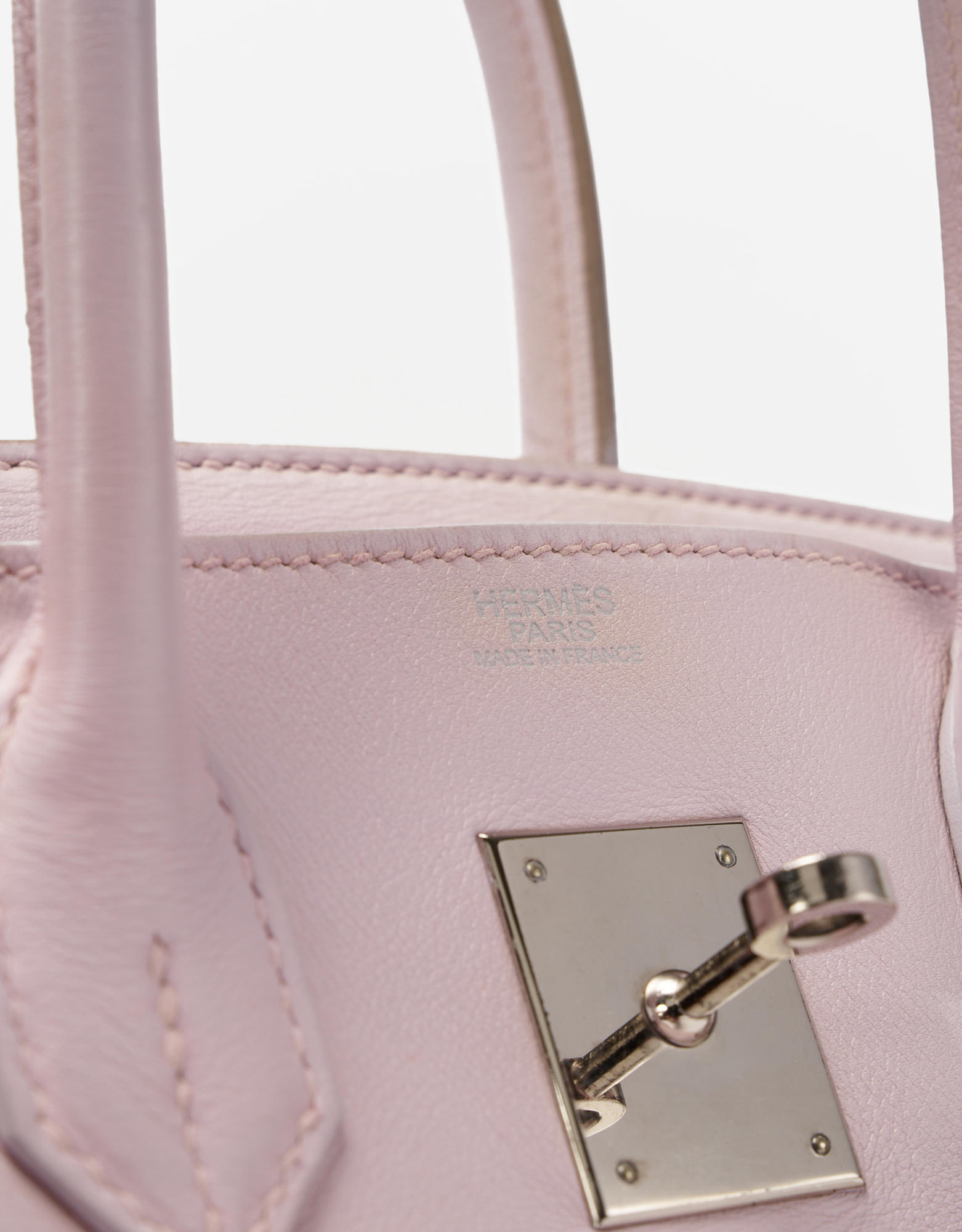 Hermès Rose Dragee Swift Leather Birkin 30cm Phw in Pink