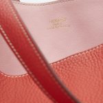 Hermès Sense Double 45 SIKKIM ROSE SAKURA CLÉMENCE ROUGE PIVOINE Saclàb Logo