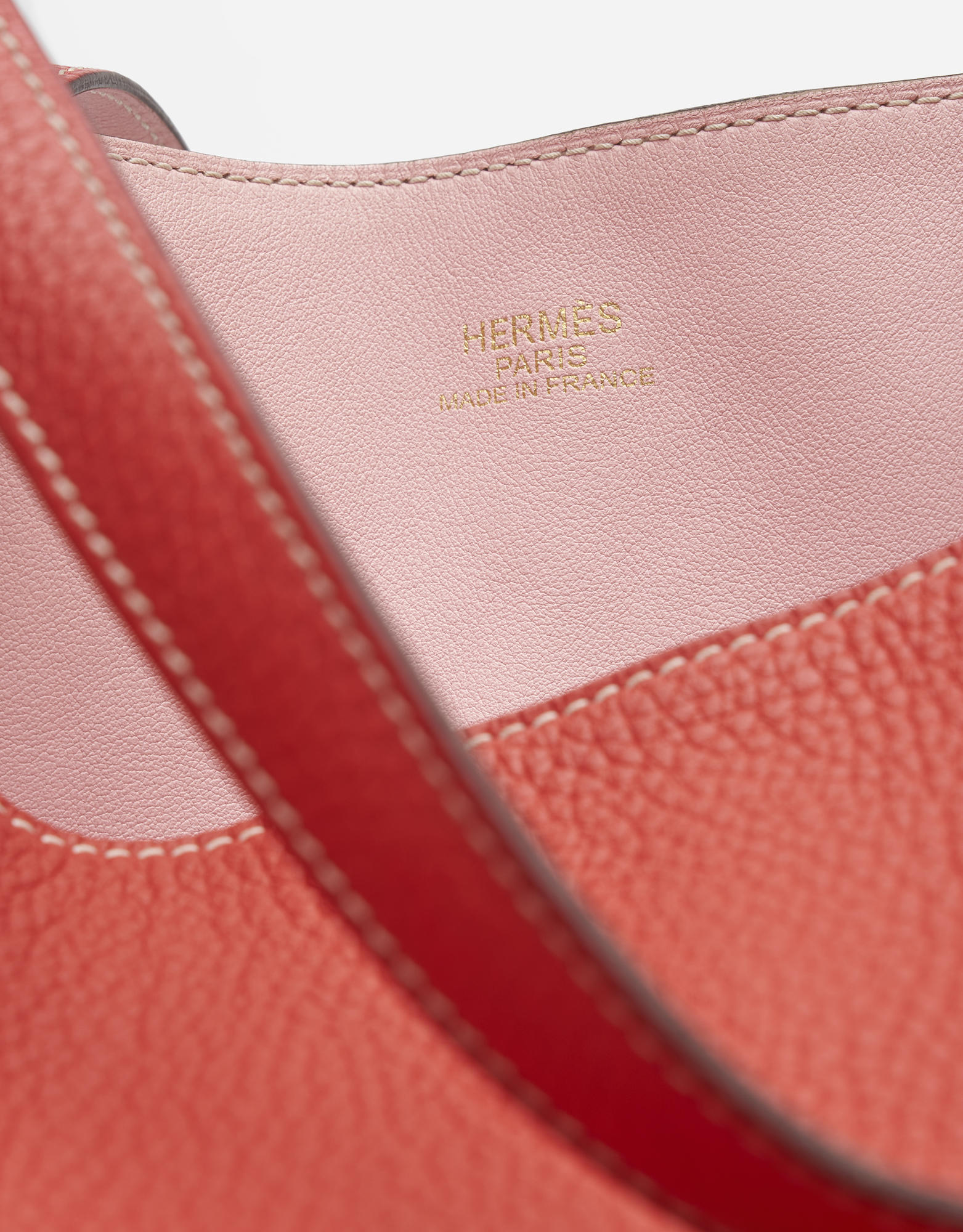 Hermès Sense Double 45 SIKKIM ROSE SAKURA CLÉMENCE ROUGE PIVOINE Saclàb Logo