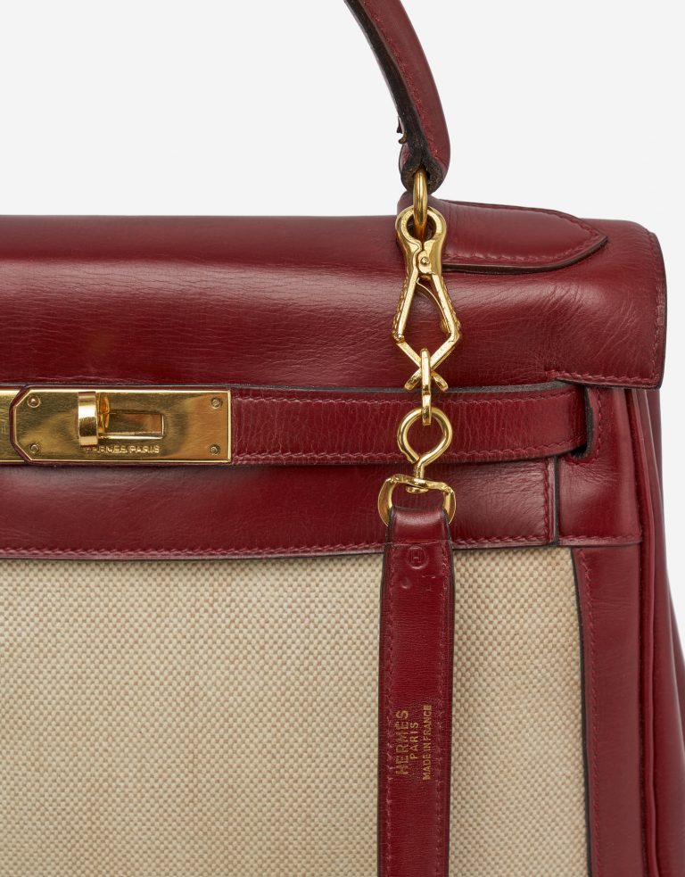 Hermès Kelly 28 Toile Box Rouge H by Saclab Strap