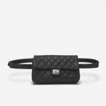 Chanel Uniform 2.55 Belt bag Caviar Black Saclàb