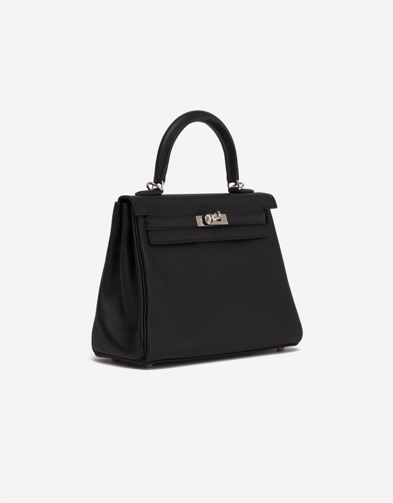 Hermès Kelly 25 Swift Schwarz Saclab S