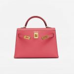 Hermes Kelly 20 Epsom Rose Azalee Mini F