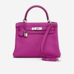 Hermès Kelly 28 Togo Magnolia consignment designer handbags saclab