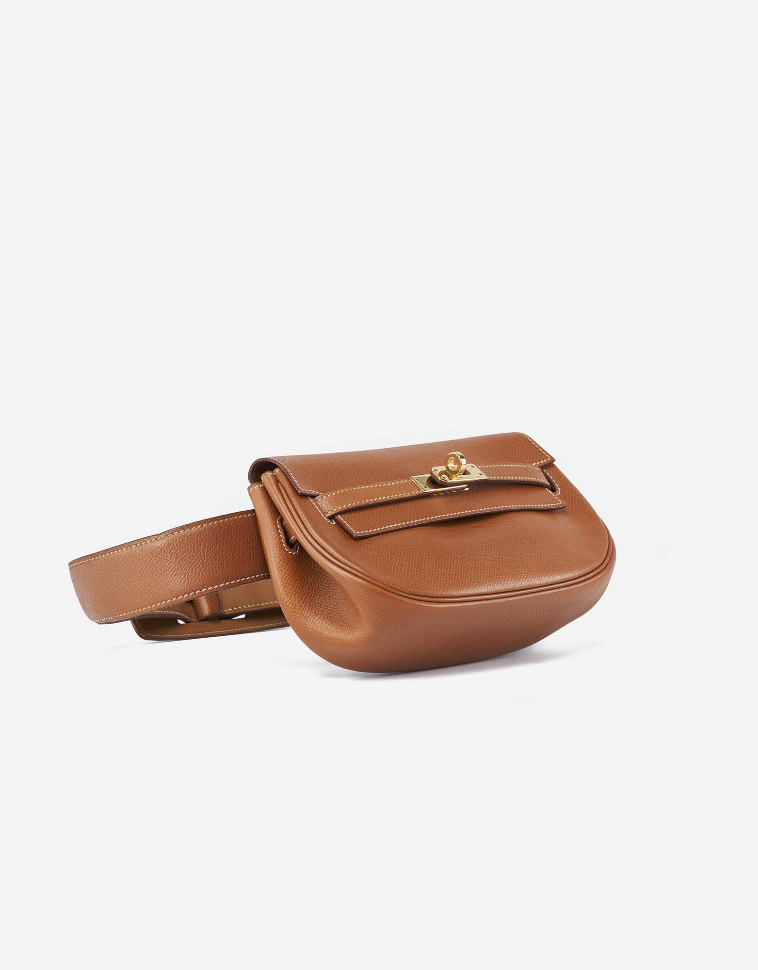 Hermès Kelly Belt Bag Courchevel Gold | SACLÀB