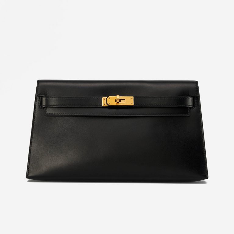 Hermès Kelly Pochette Longue Box Black