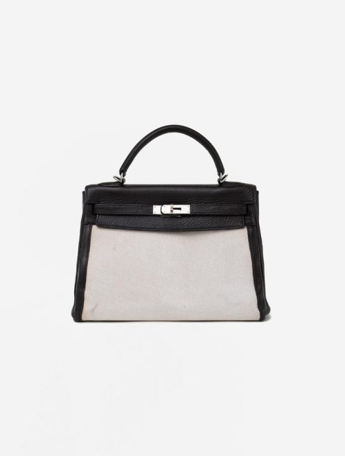 17 Hermes Kelly 32 Toile Beige Fjord Café