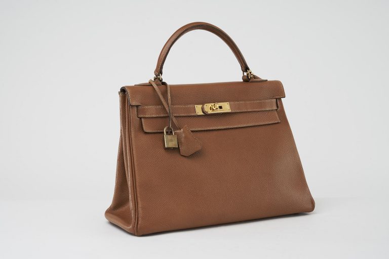 Hermès Kelly 32 Epsom Gold Saclàb Side