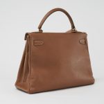 Hermès Kelly 32 Epsom Gold Saclàb Side Back