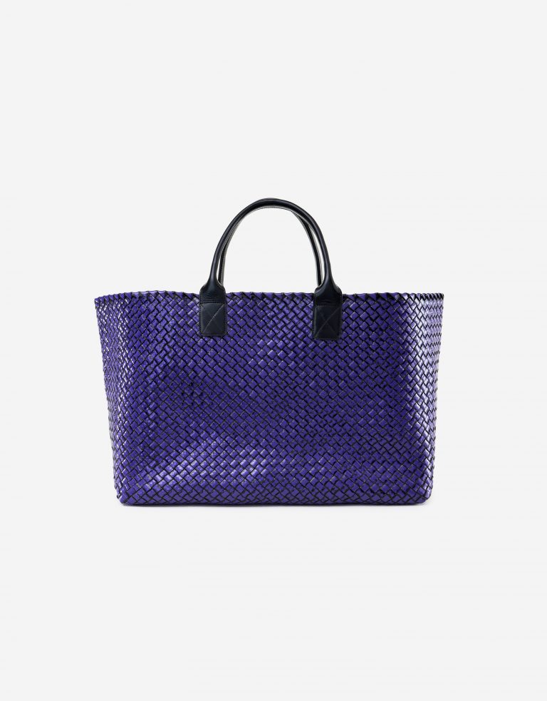 Bottega Veneta Cabat Large Purple Black Saclàb Front