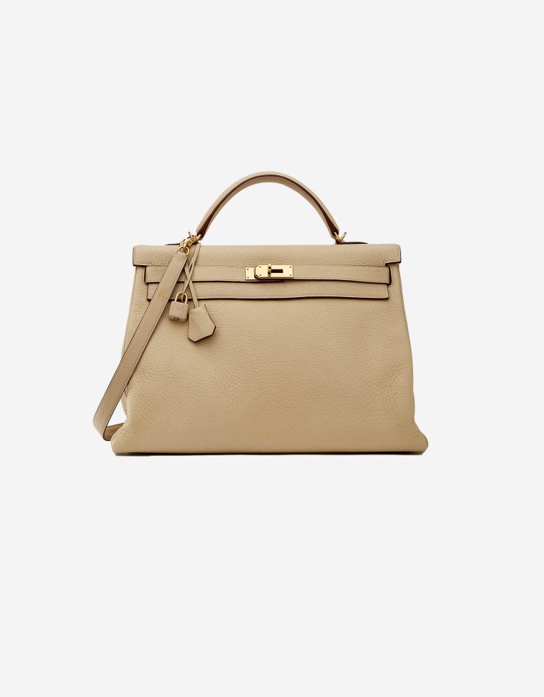 Hermes Kelly 40 Clemence Parchemin Saclàb Front