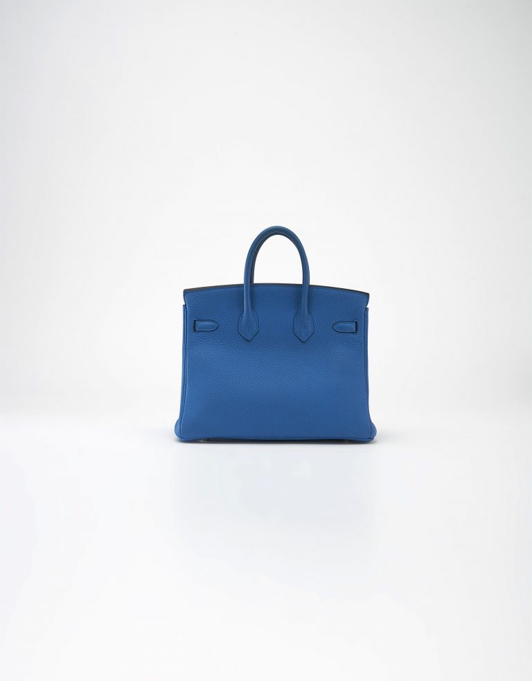 56 Hermès Birkin 25 Togo Bleu Zanzibar Saclab Back