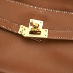 62 Hermes Kelly Swift Gold Pochette Belt Gold Saclab Logo