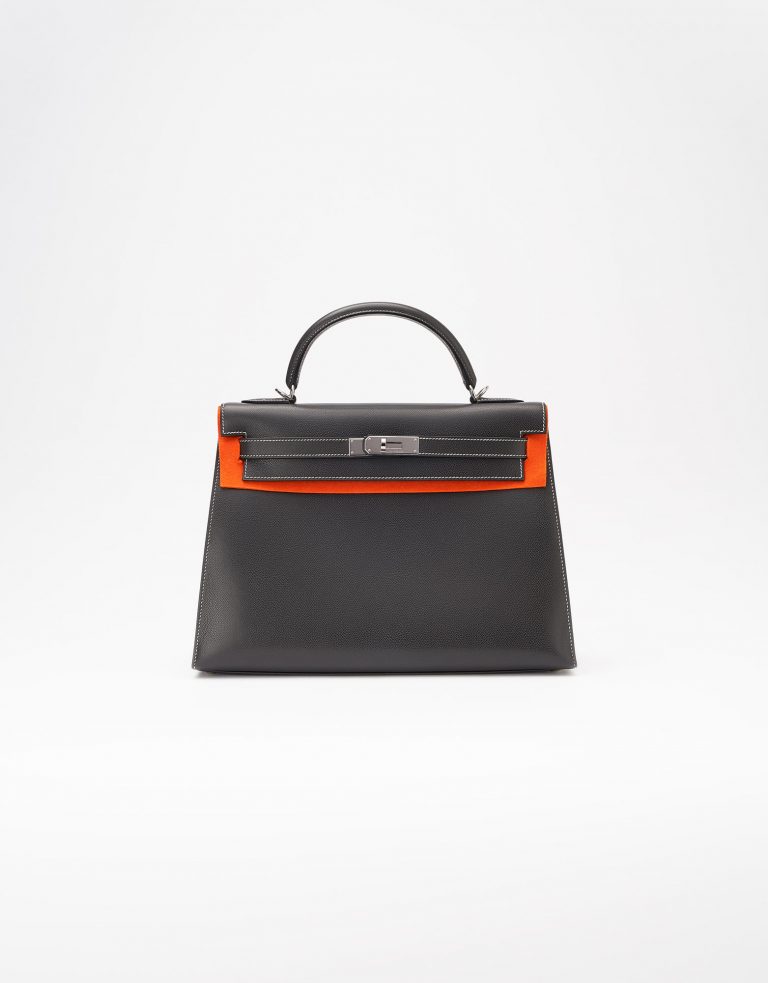 Hermès Kelly 32 Epsom Graphite Saclàb