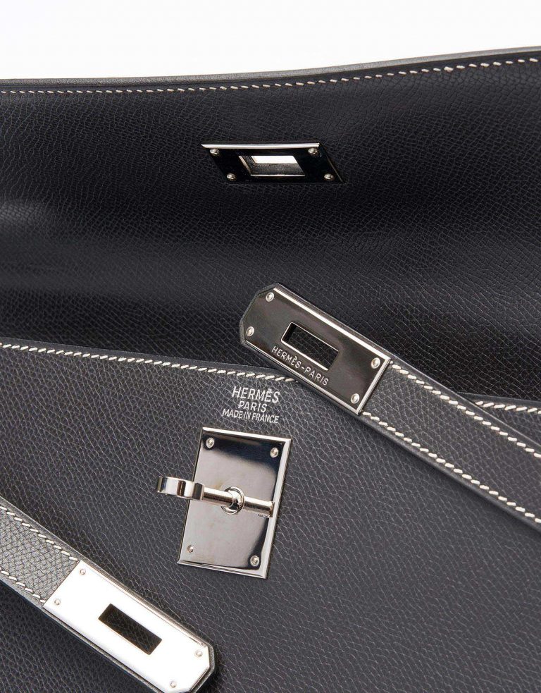 Hermès Kelly 32 Epsom Graphite Saclàb