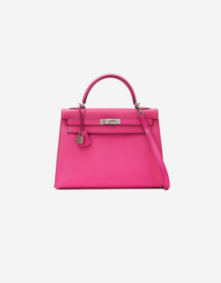 Hermes Kelly 32 Chevre Mysore Rose Schockierend