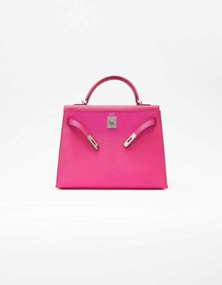 Hermes Kelly 32 Chevre Mysore Rose Shocking Saclàb