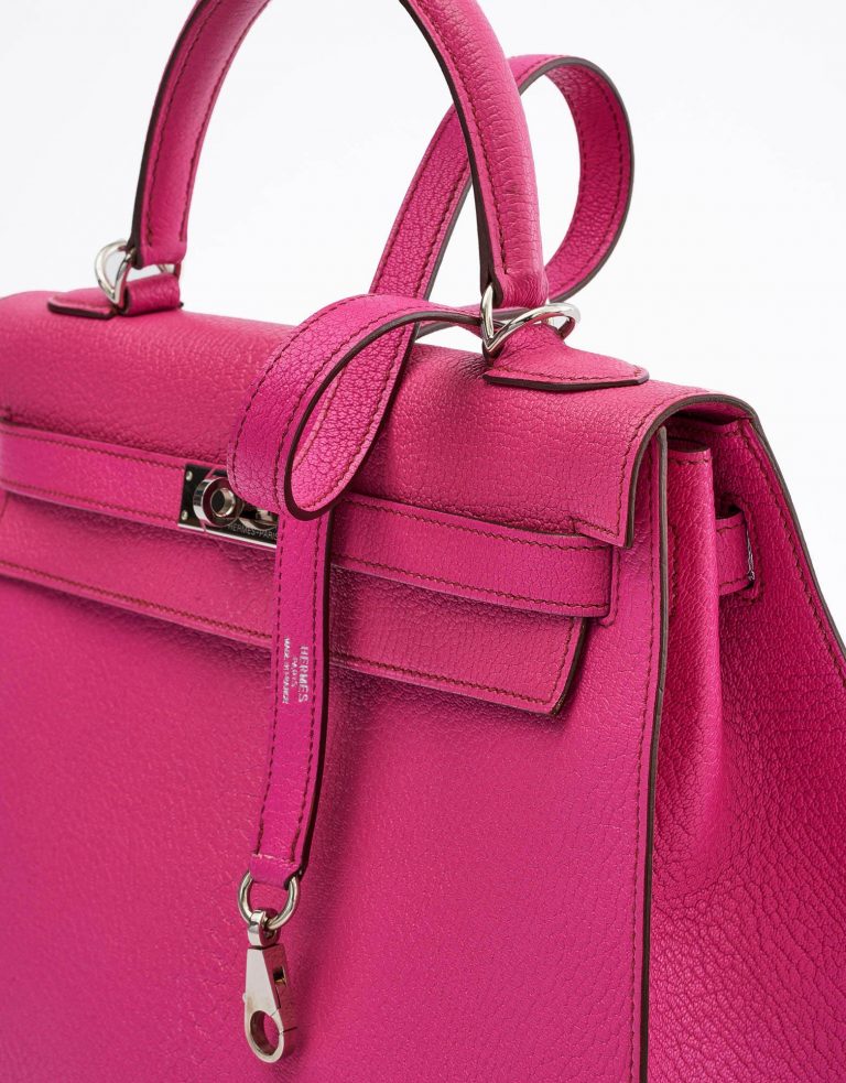 Hermes Kelly 32 Chevre Mysore Rose Shocking Saclàb