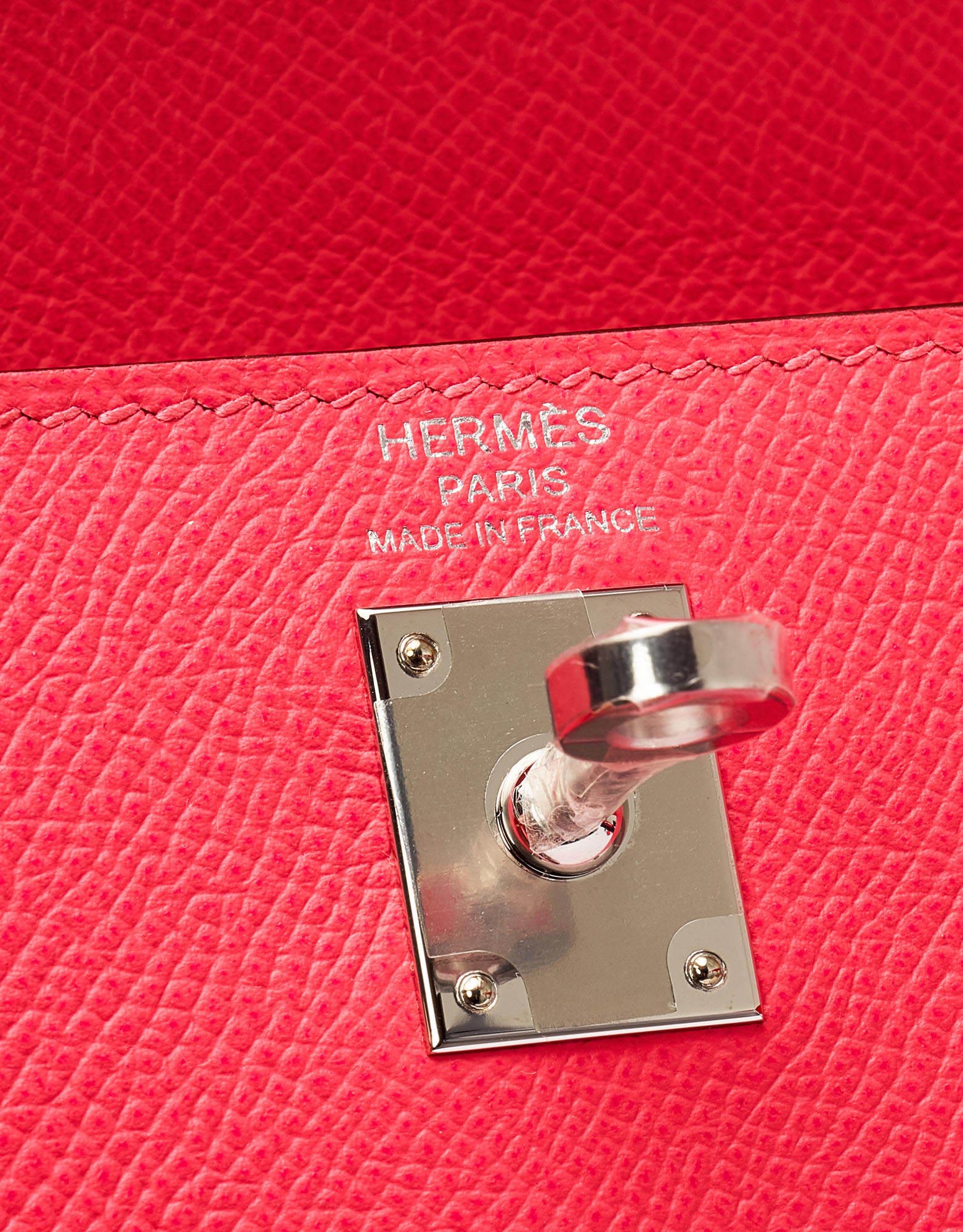 Hermes Kelly 25 Handbag CC10 Craie And 8W Rose Azalee Epsom SHW