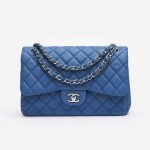 Chanel Timeless Jumbo Caviar Blue Saclab