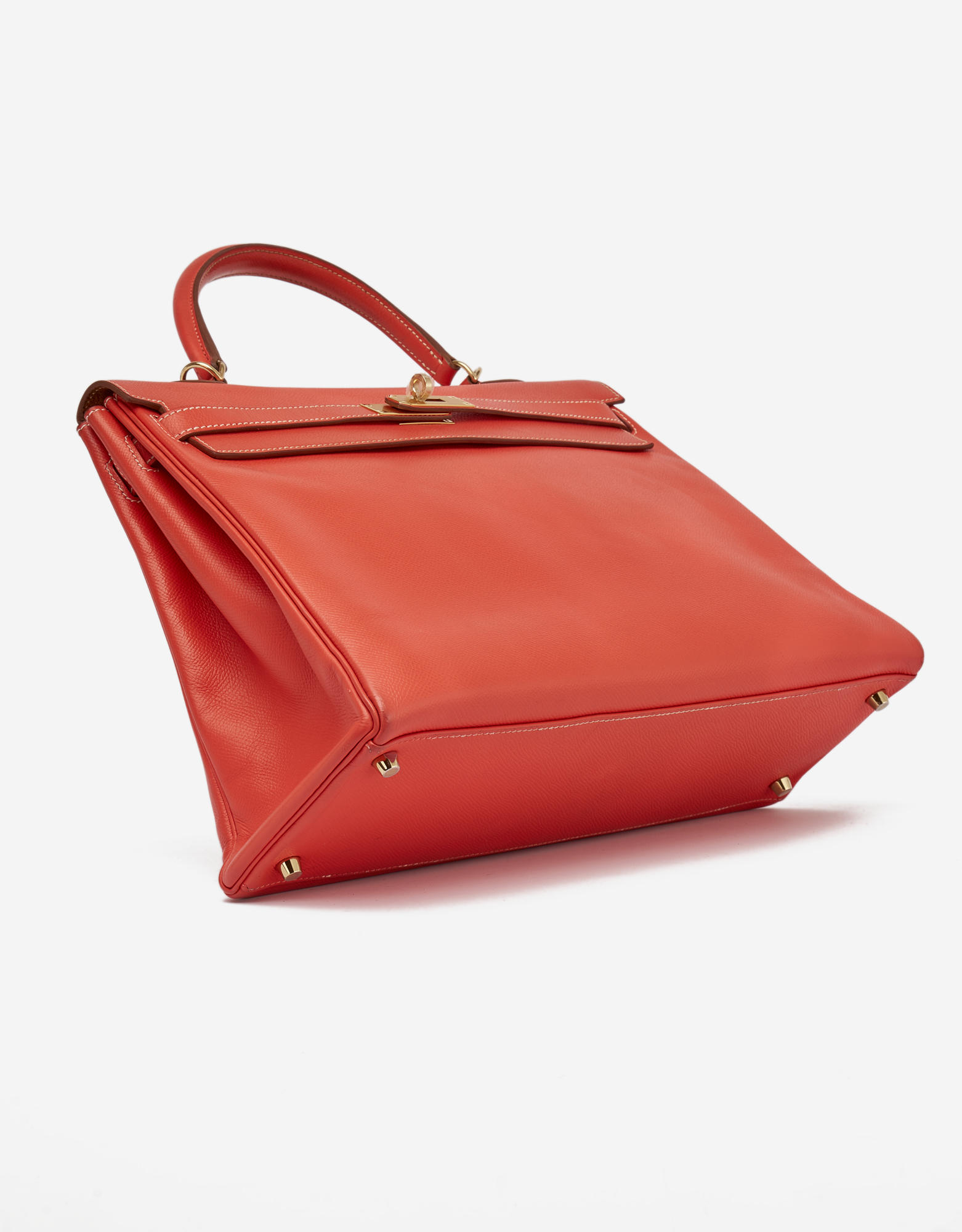 Hermès Kelly 35 Epsom Rose Jaipur Top Handle Bag For Sale at 1stDibs