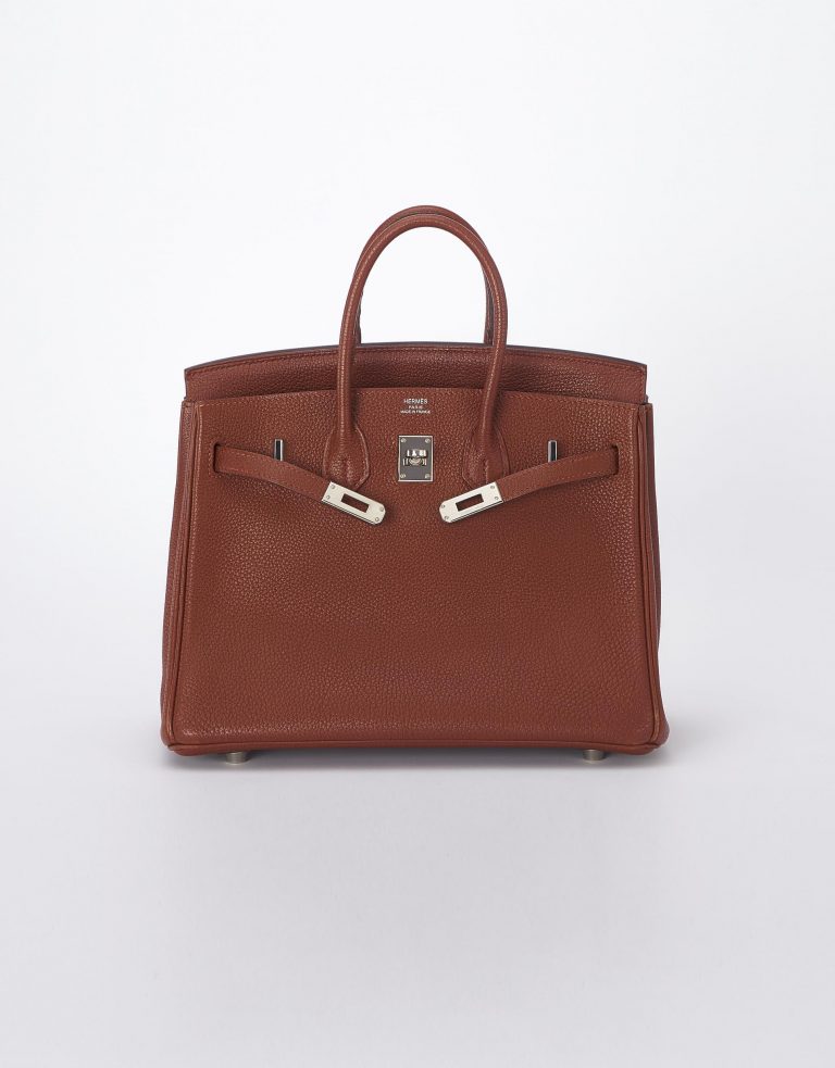 Hermes Birkin 25 Togo Sienne Saclàb open