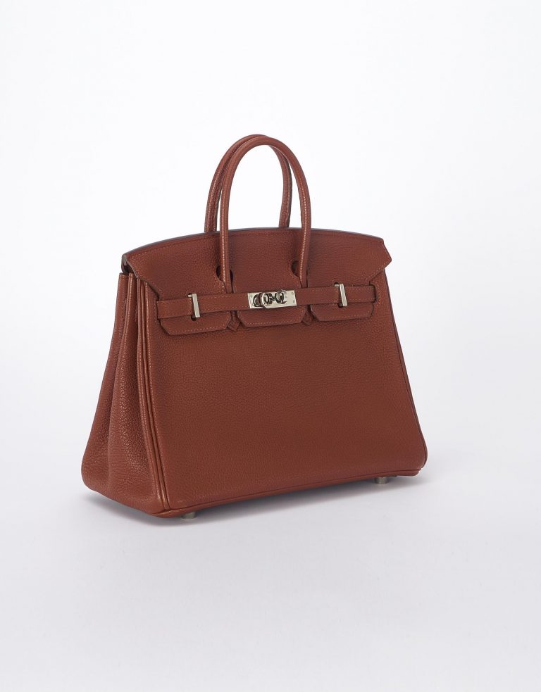 Hermes Birkin 25 Togo Sienne Saclàb Side