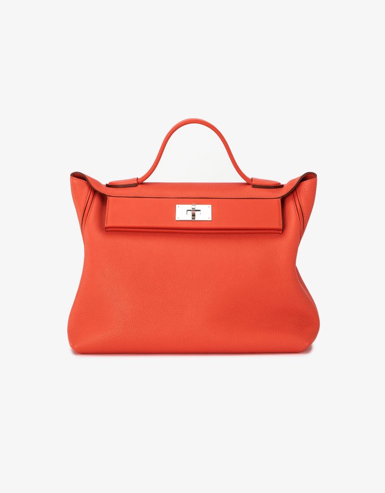 Hermes 2424 35 Togo Capucine Saclàb Front