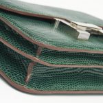Hermes Constance 18 Lizard Vert Emeraude Matte Saclab Corners